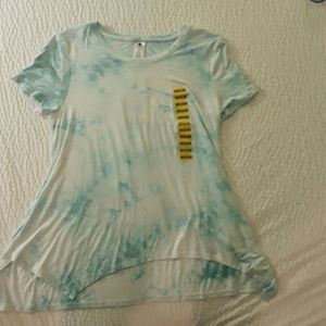 Active life tie dye blouse